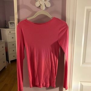 Pink long sleeved top